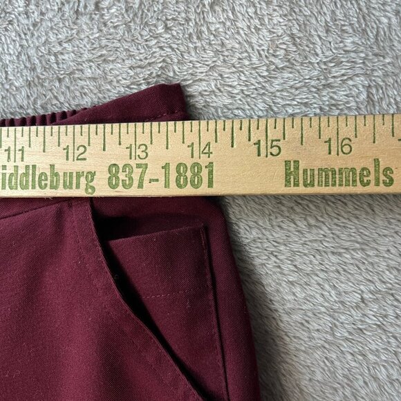 FIGS Women's Scrub Pants XS‎ Comfort Waistband Workwear Burgundy Nurse Hospital - Picture 8 of 16